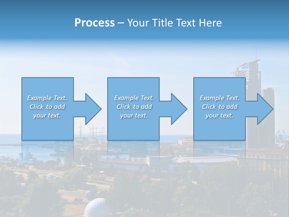 City By The Sea PowerPoint Template