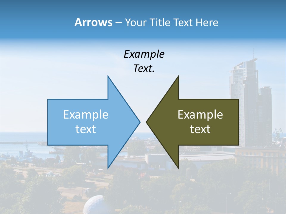 City By The Sea PowerPoint Template