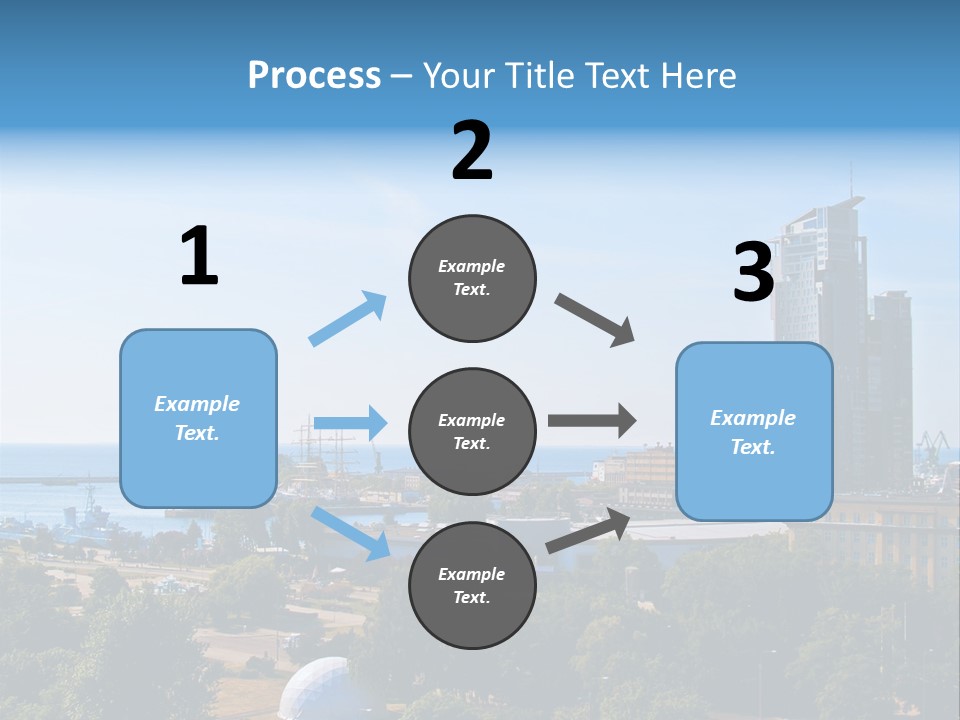 City By The Sea PowerPoint Template