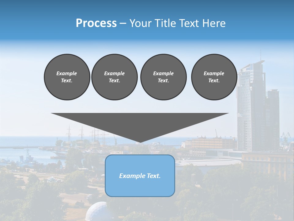 City By The Sea PowerPoint Template