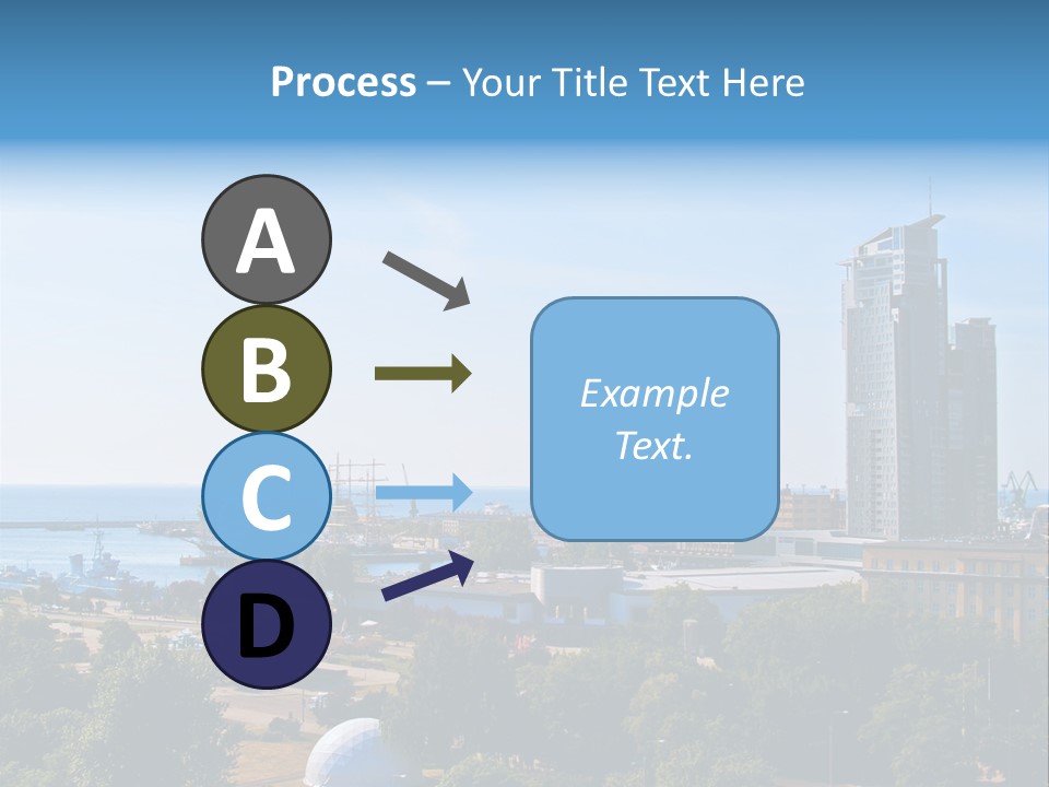 City By The Sea PowerPoint Template
