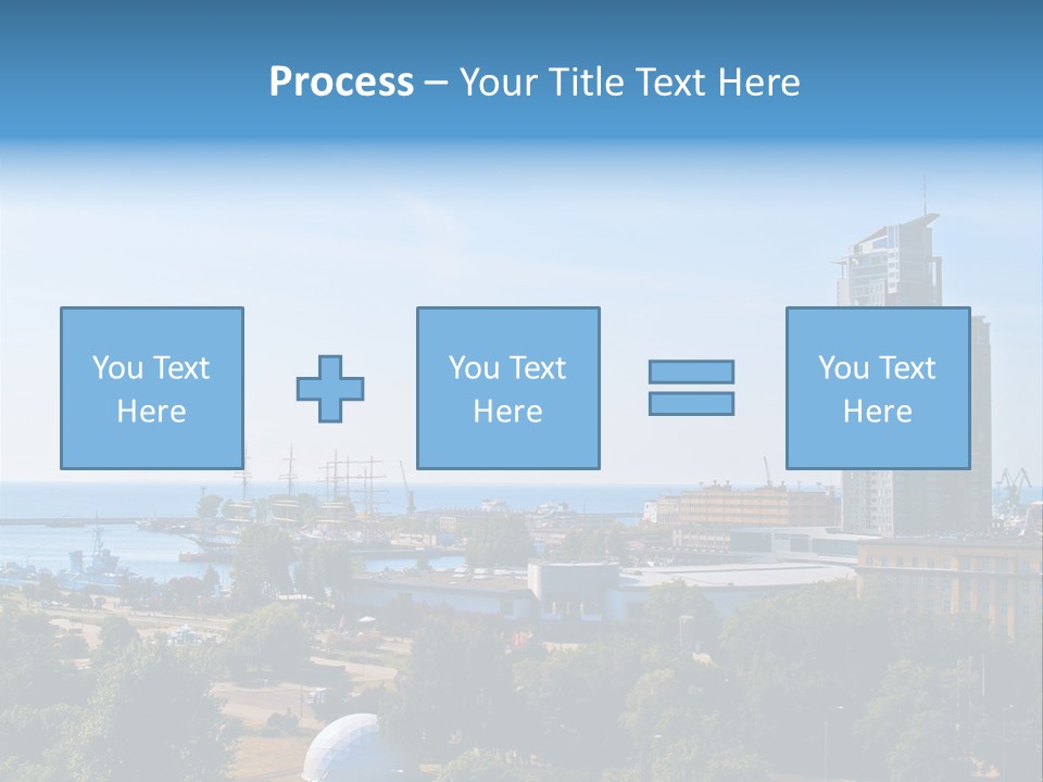 City By The Sea PowerPoint Template