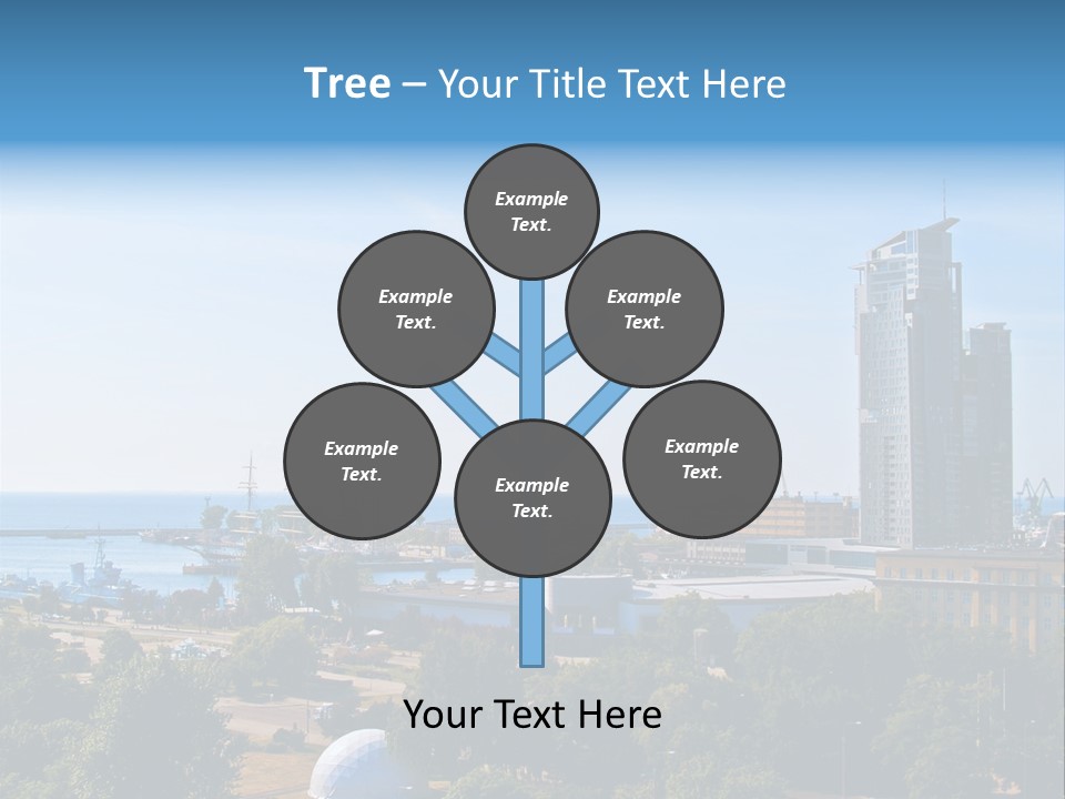 City By The Sea PowerPoint Template
