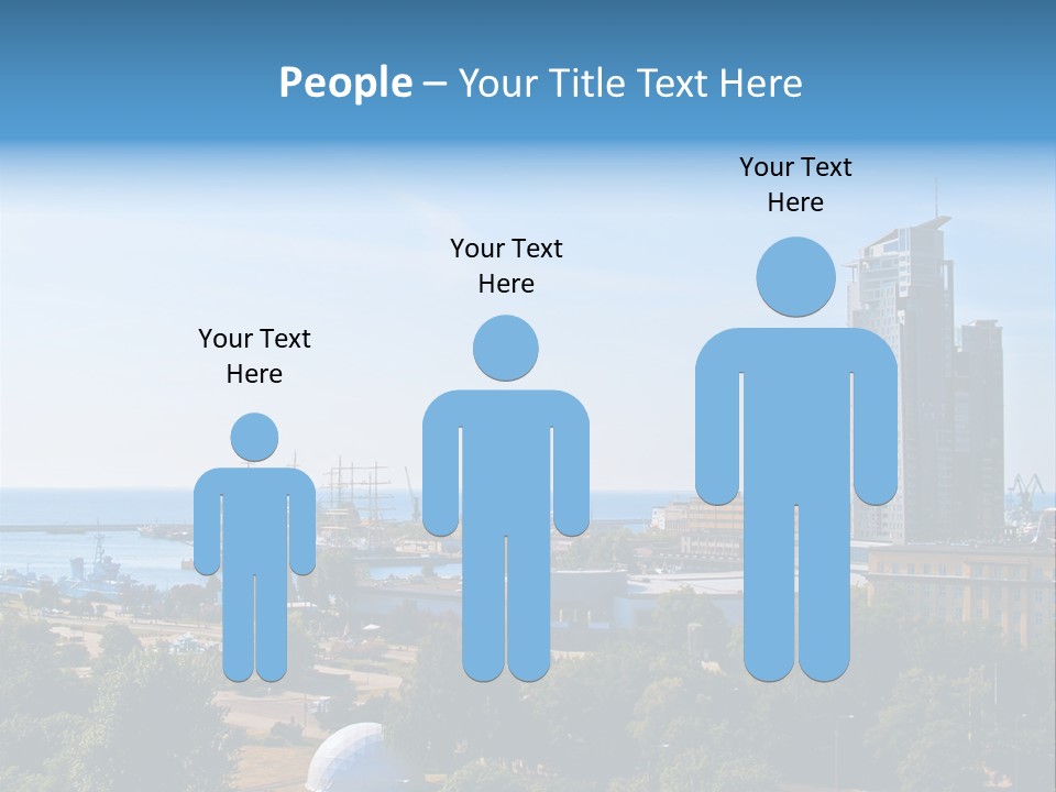 City By The Sea PowerPoint Template