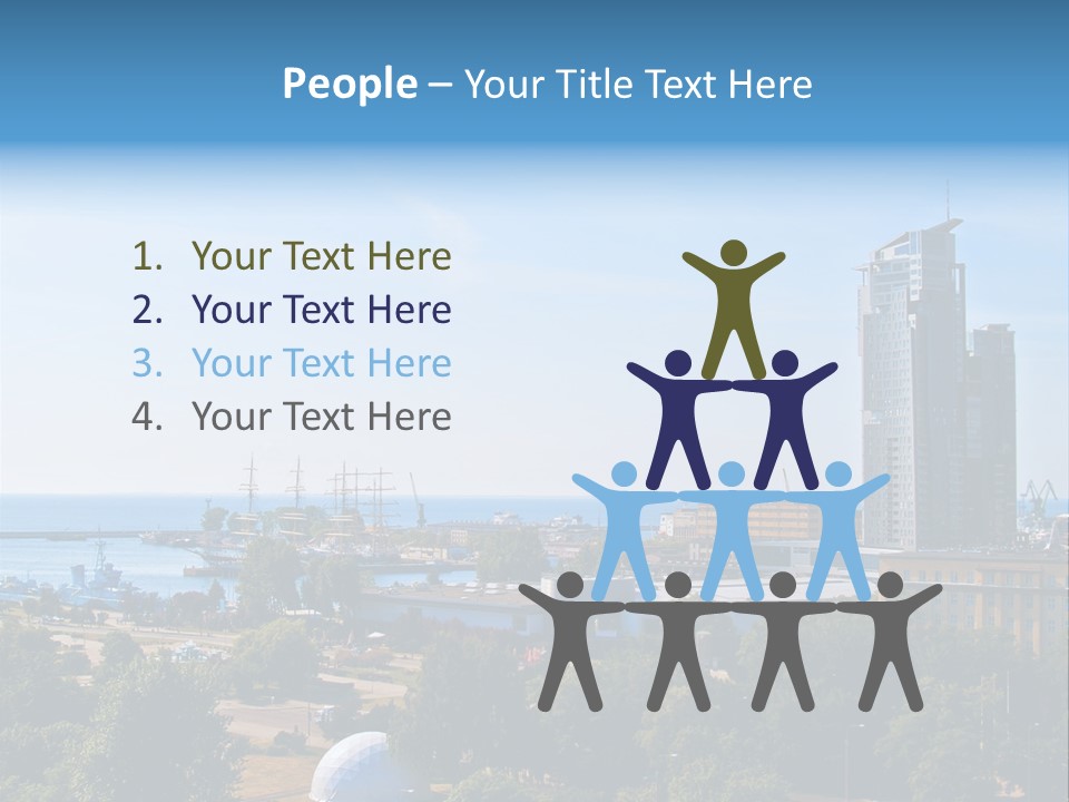 City By The Sea PowerPoint Template