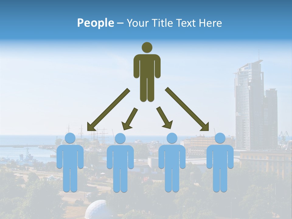 City By The Sea PowerPoint Template