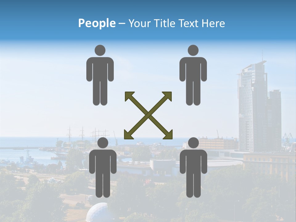 City By The Sea PowerPoint Template