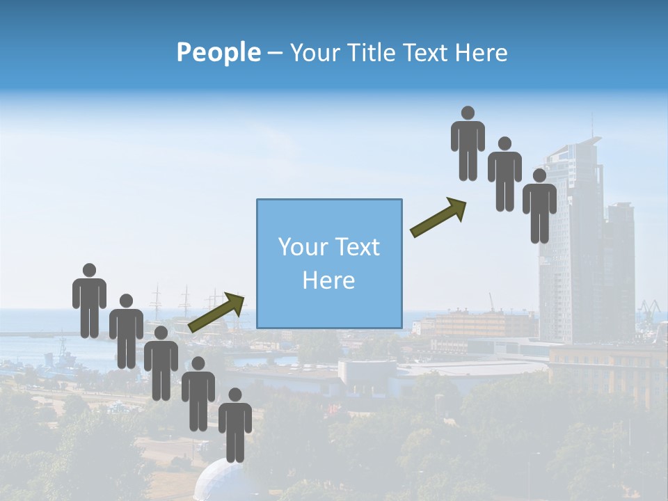 City By The Sea PowerPoint Template