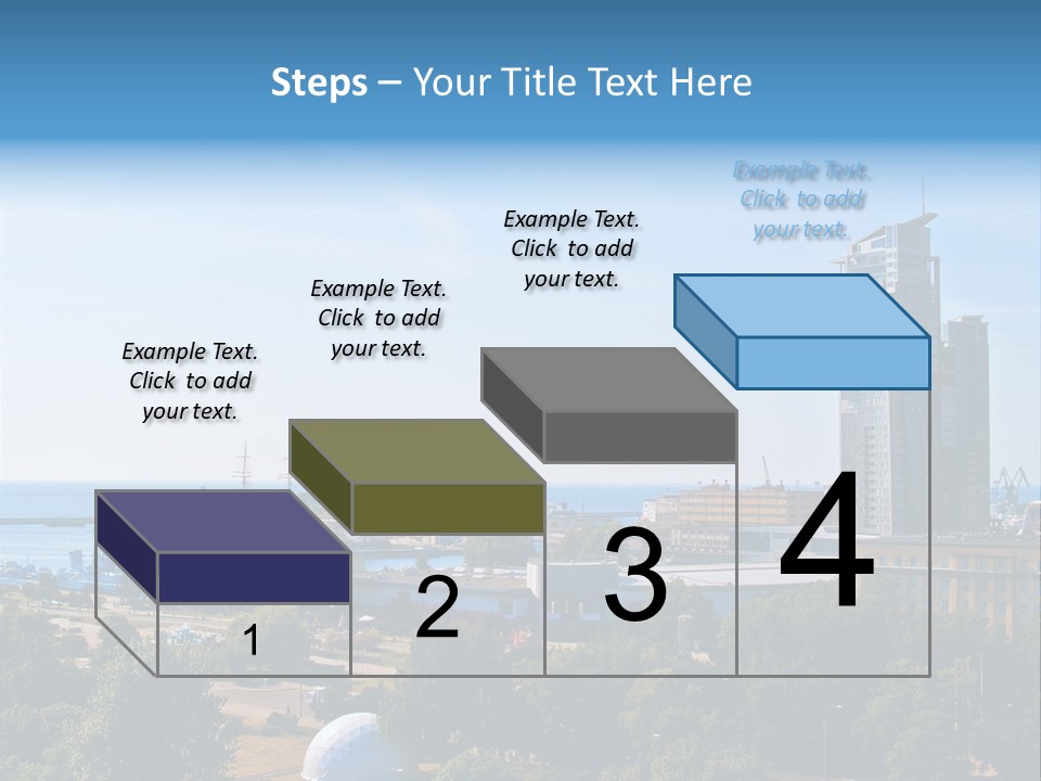 City By The Sea PowerPoint Template