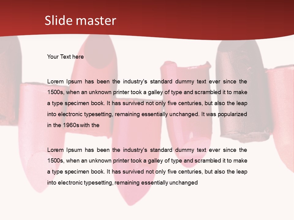 Lipstick Palette PowerPoint Template