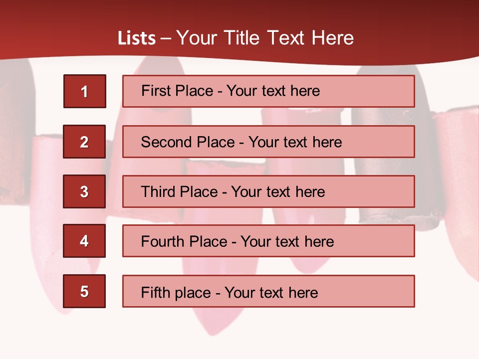 Lipstick Palette PowerPoint Template