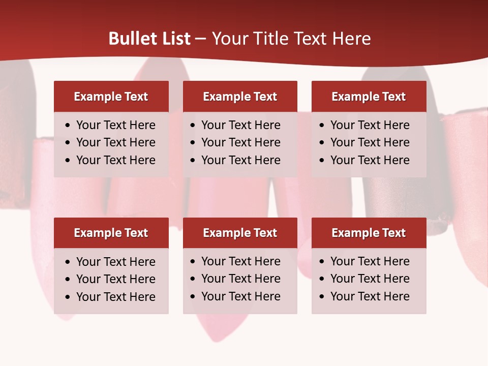 Lipstick Palette PowerPoint Template