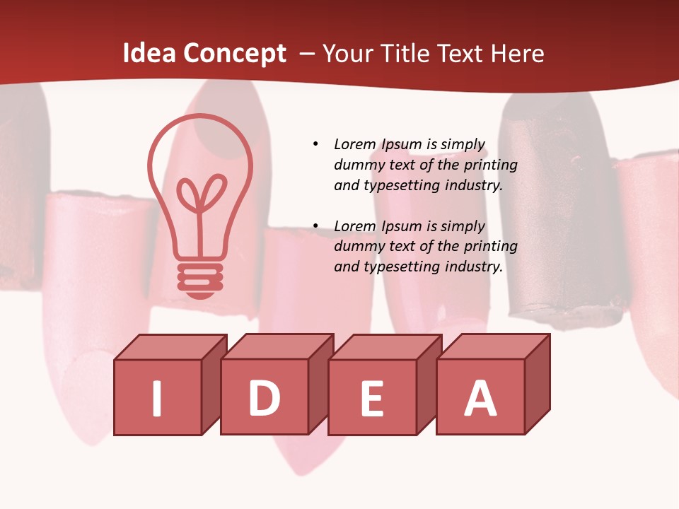 Lipstick Palette PowerPoint Template