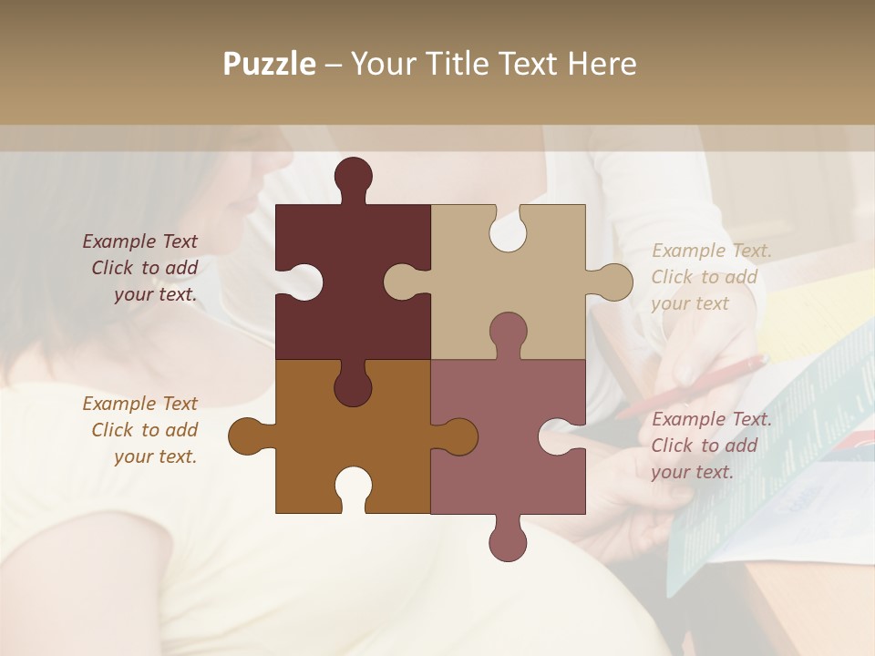 Pregnant Girl PowerPoint Template