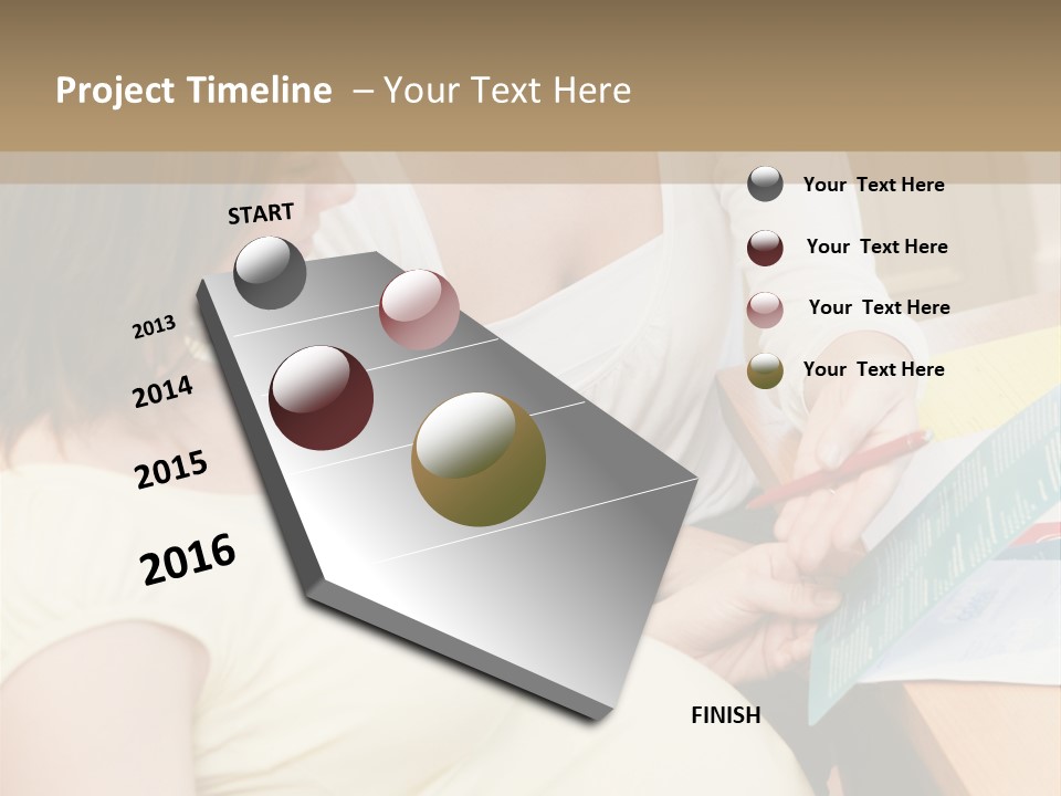 Pregnant Girl PowerPoint Template