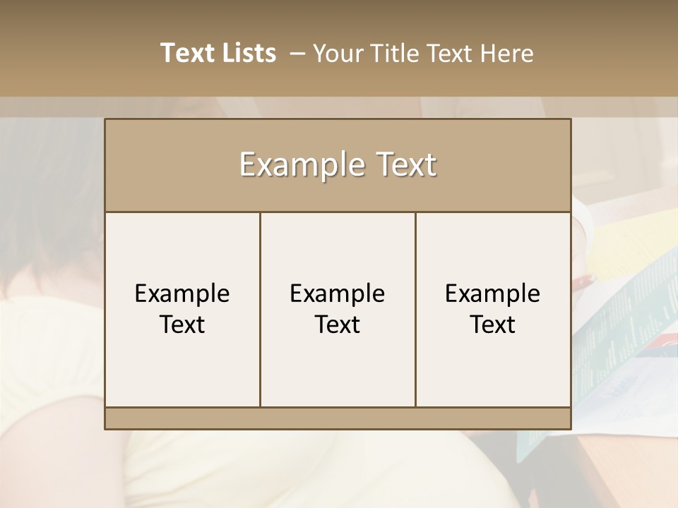 Pregnant Girl PowerPoint Template