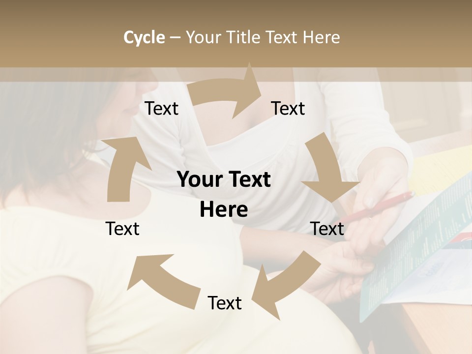 Pregnant Girl PowerPoint Template
