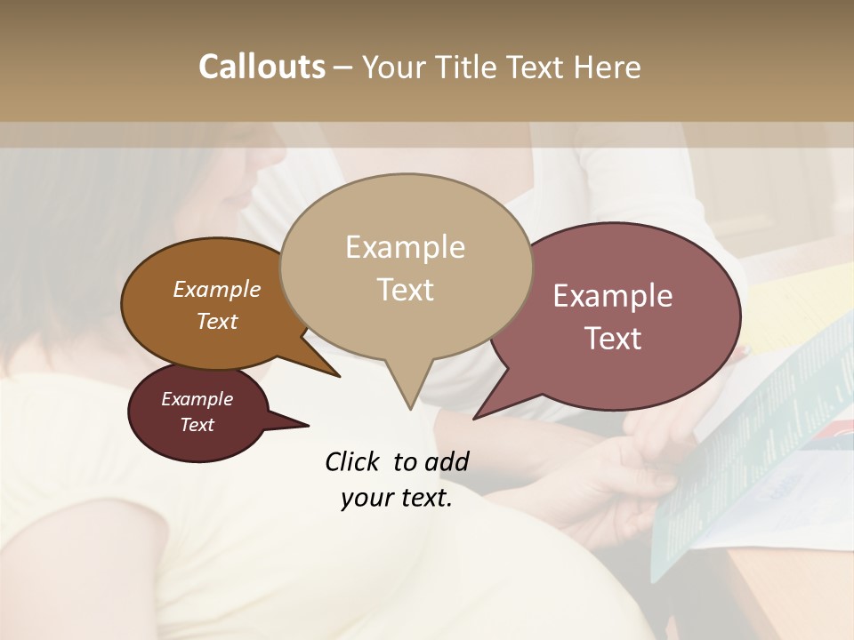 Pregnant Girl PowerPoint Template