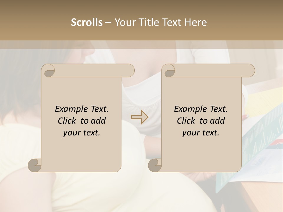 Pregnant Girl PowerPoint Template