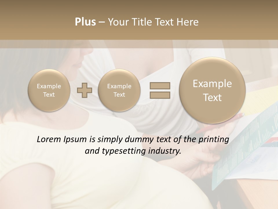 Pregnant Girl PowerPoint Template