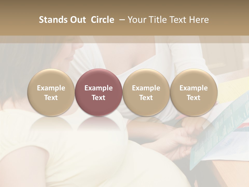 Pregnant Girl PowerPoint Template