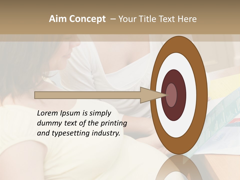 Pregnant Girl PowerPoint Template