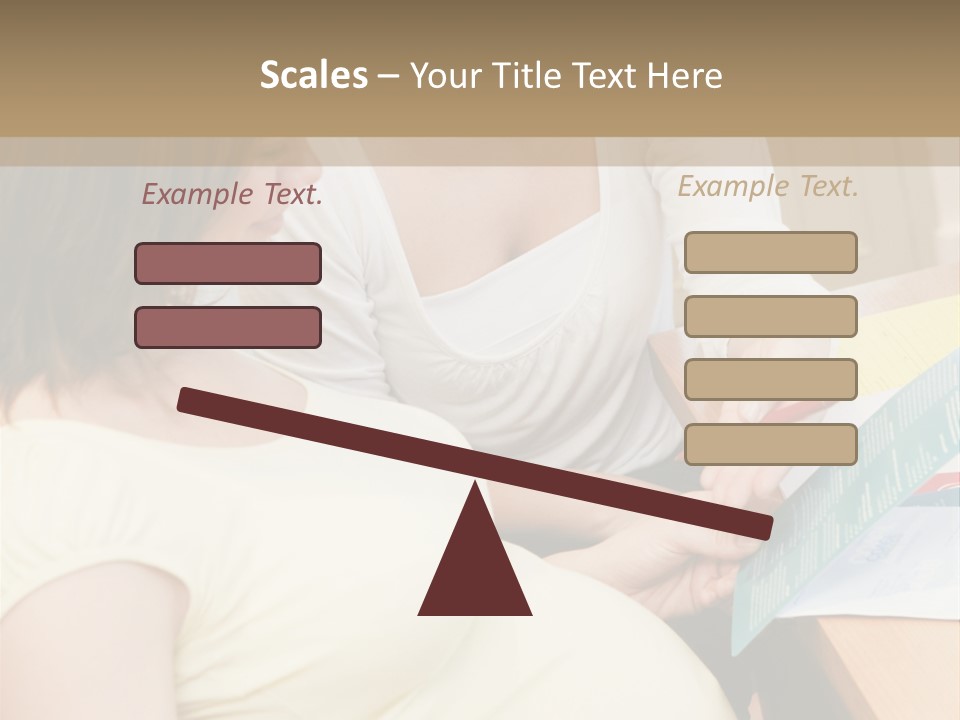 Pregnant Girl PowerPoint Template