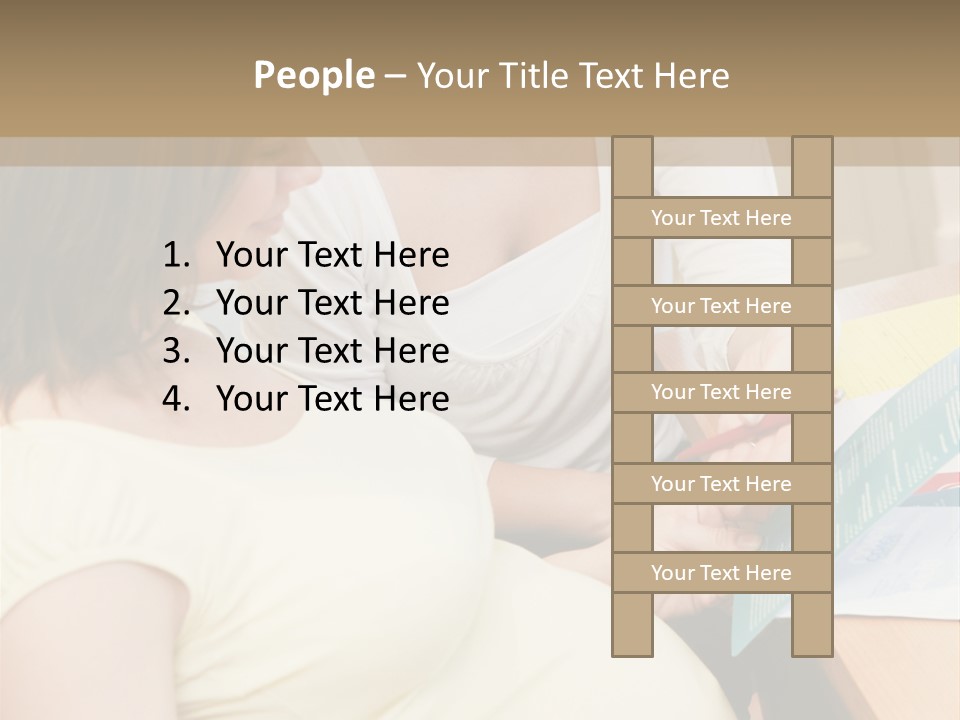 Pregnant Girl PowerPoint Template