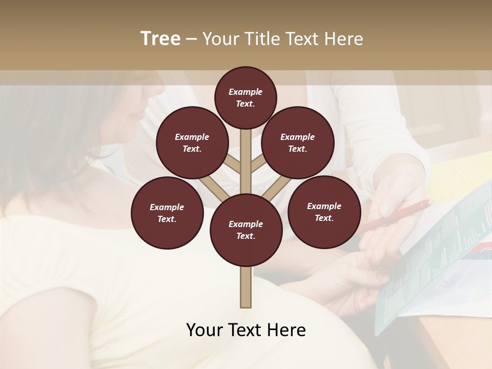 Pregnant Girl PowerPoint Template