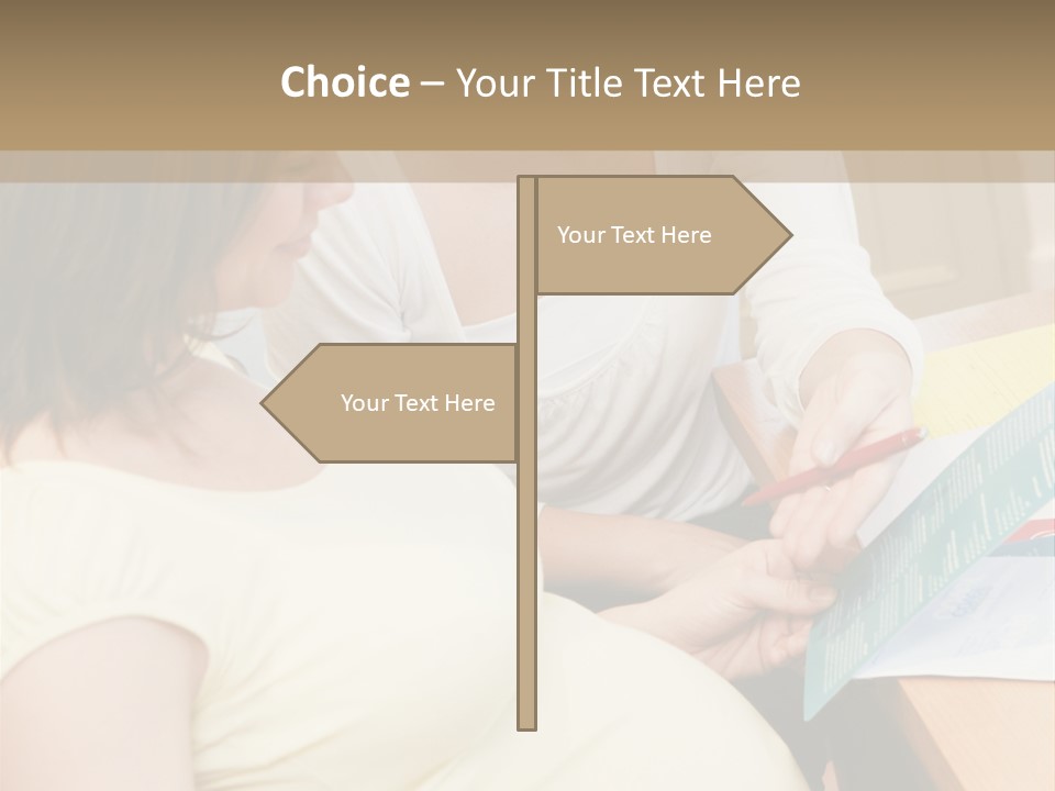 Pregnant Girl PowerPoint Template