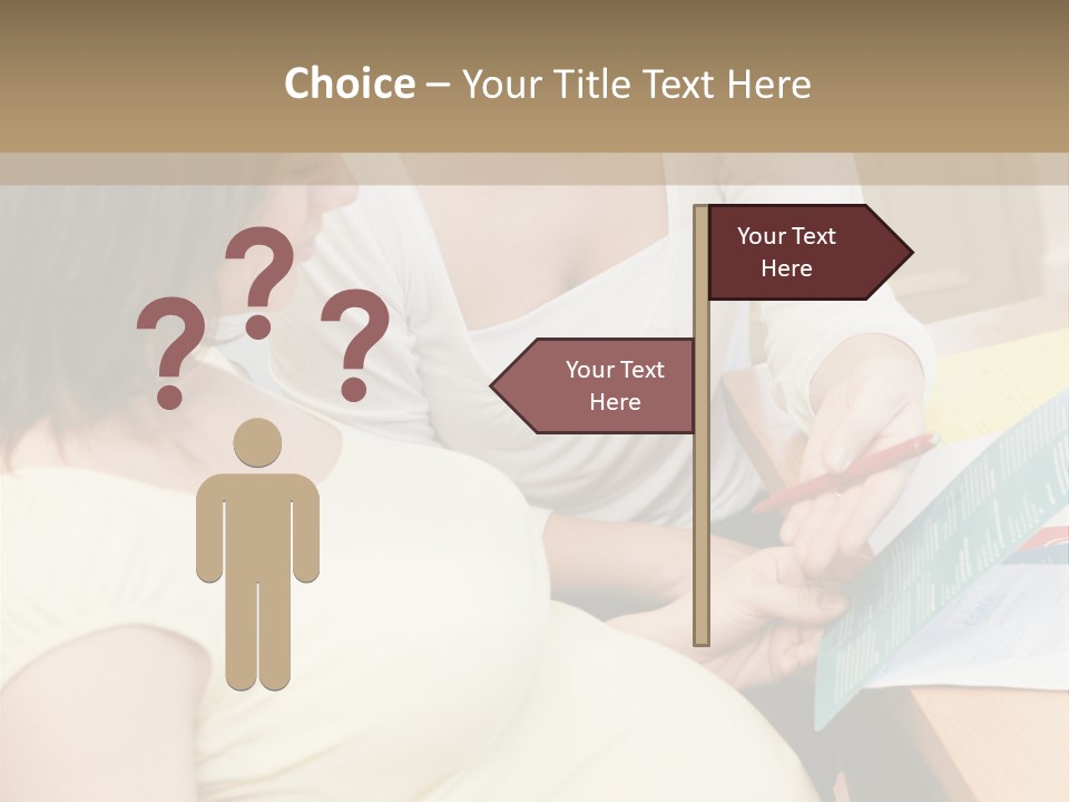 Pregnant Girl PowerPoint Template