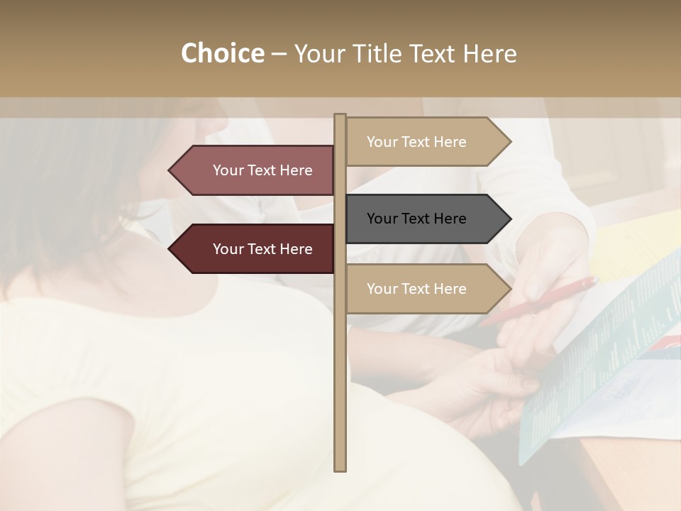 Pregnant Girl PowerPoint Template