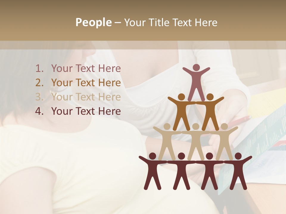 Pregnant Girl PowerPoint Template