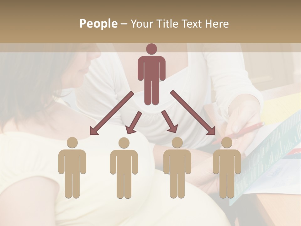 Pregnant Girl PowerPoint Template