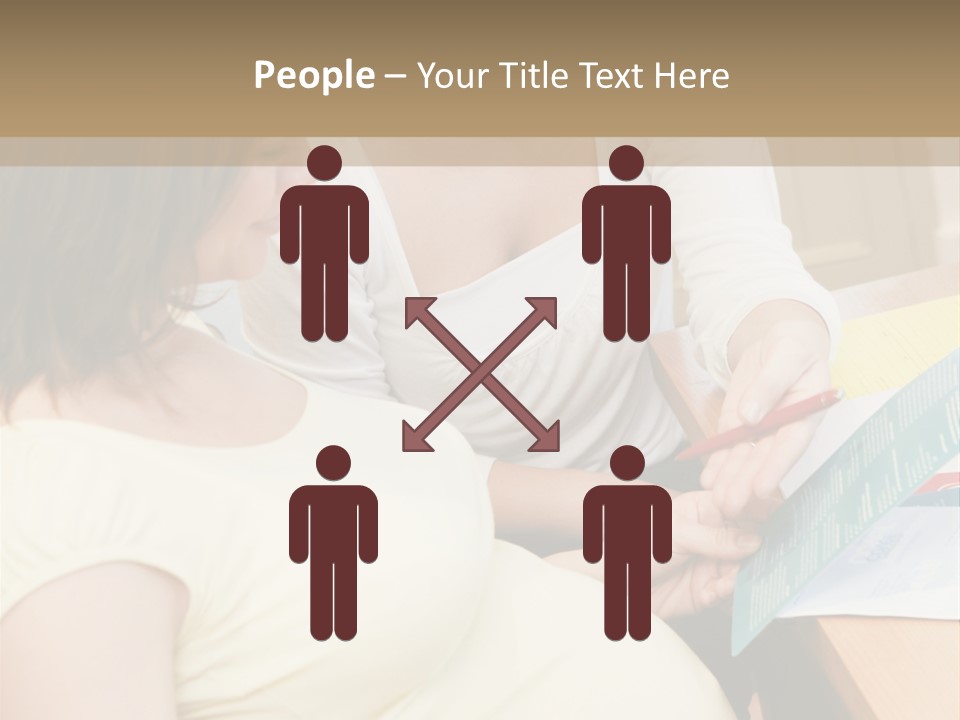 Pregnant Girl PowerPoint Template