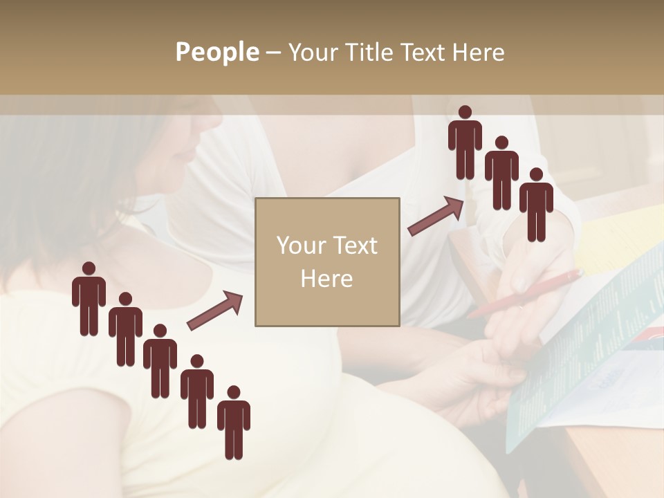 Pregnant Girl PowerPoint Template