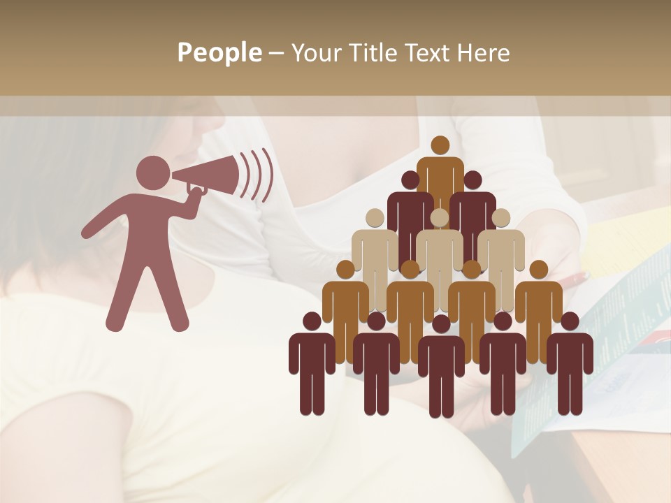 Pregnant Girl PowerPoint Template