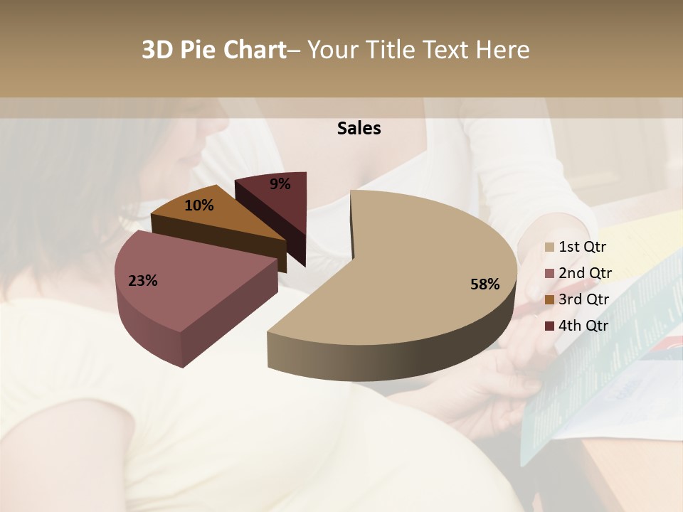 Pregnant Girl PowerPoint Template