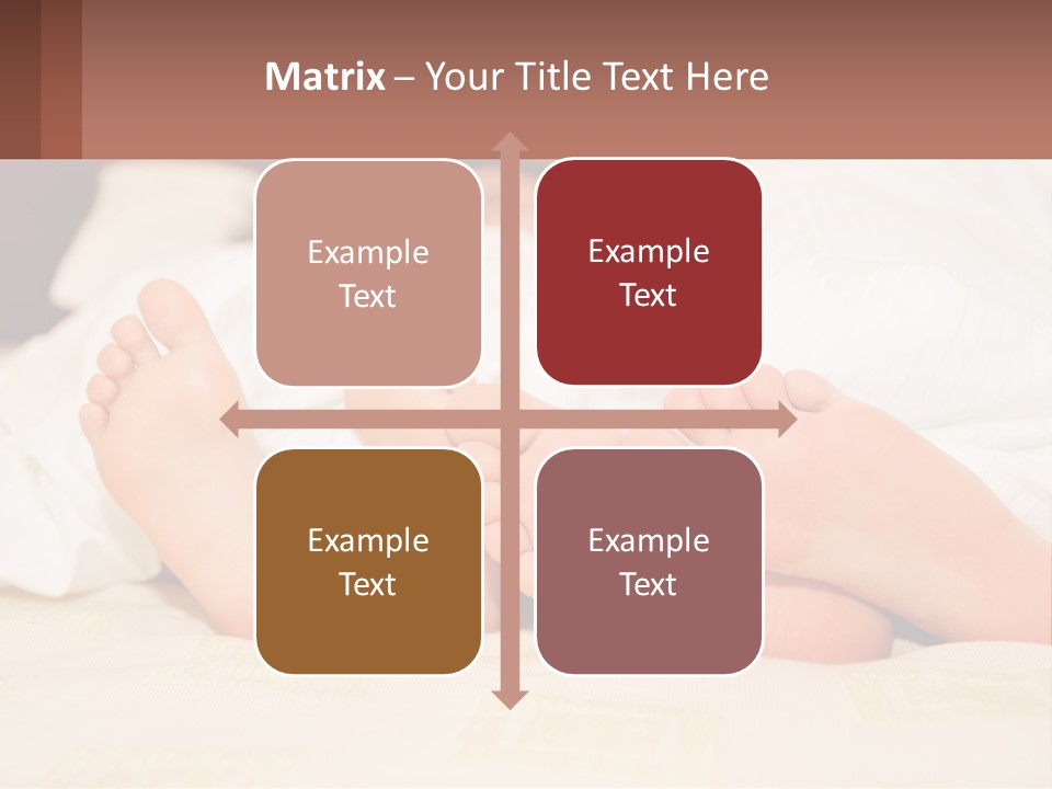 Girl And Boy In Bed PowerPoint Template