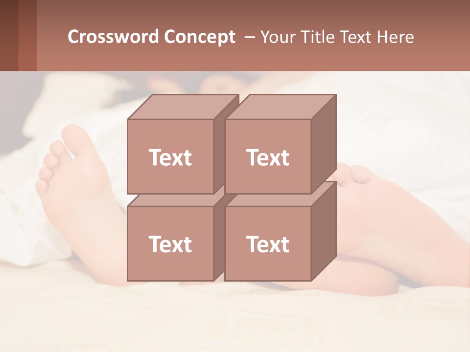 Girl And Boy In Bed PowerPoint Template