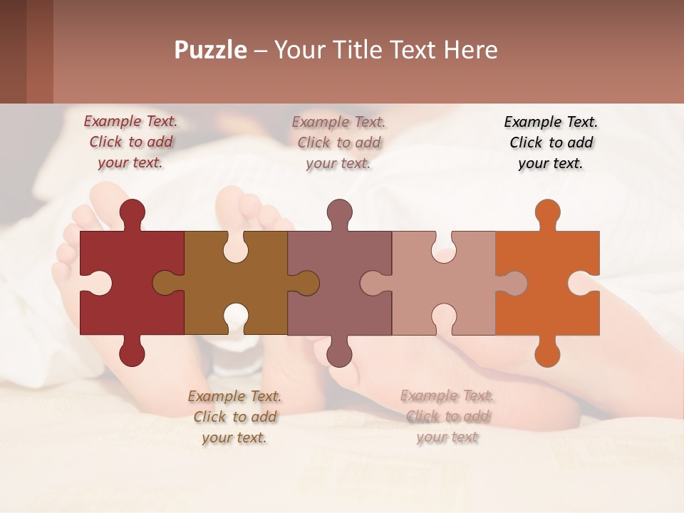 Girl And Boy In Bed PowerPoint Template