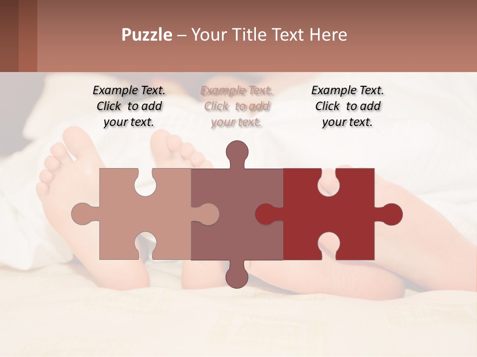 Girl And Boy In Bed PowerPoint Template