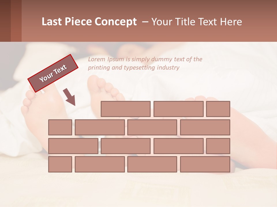 Girl And Boy In Bed PowerPoint Template