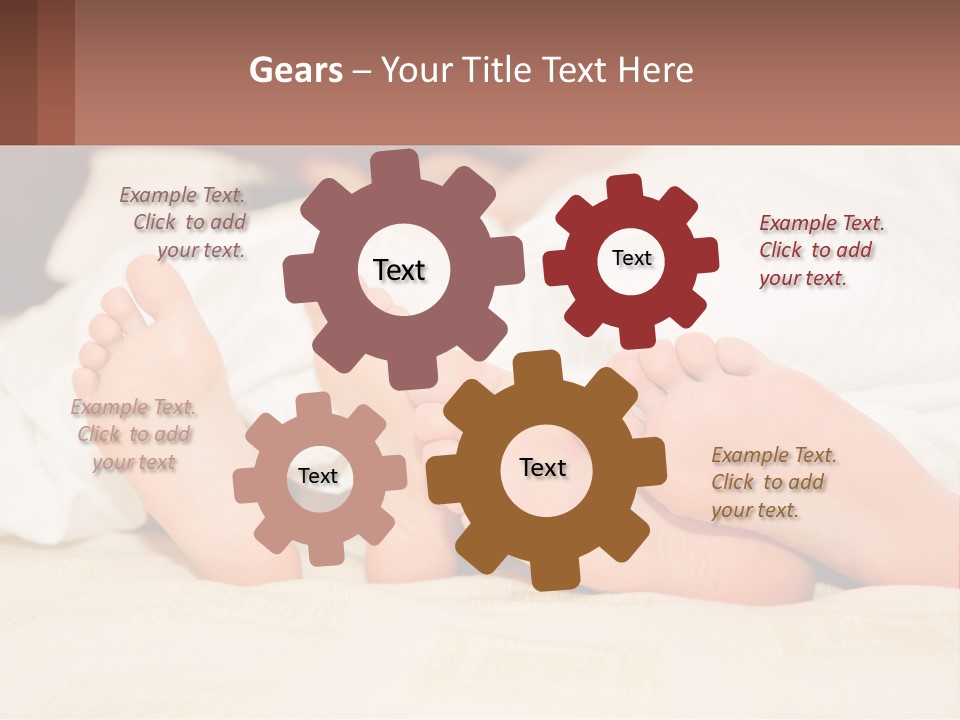 Girl And Boy In Bed PowerPoint Template