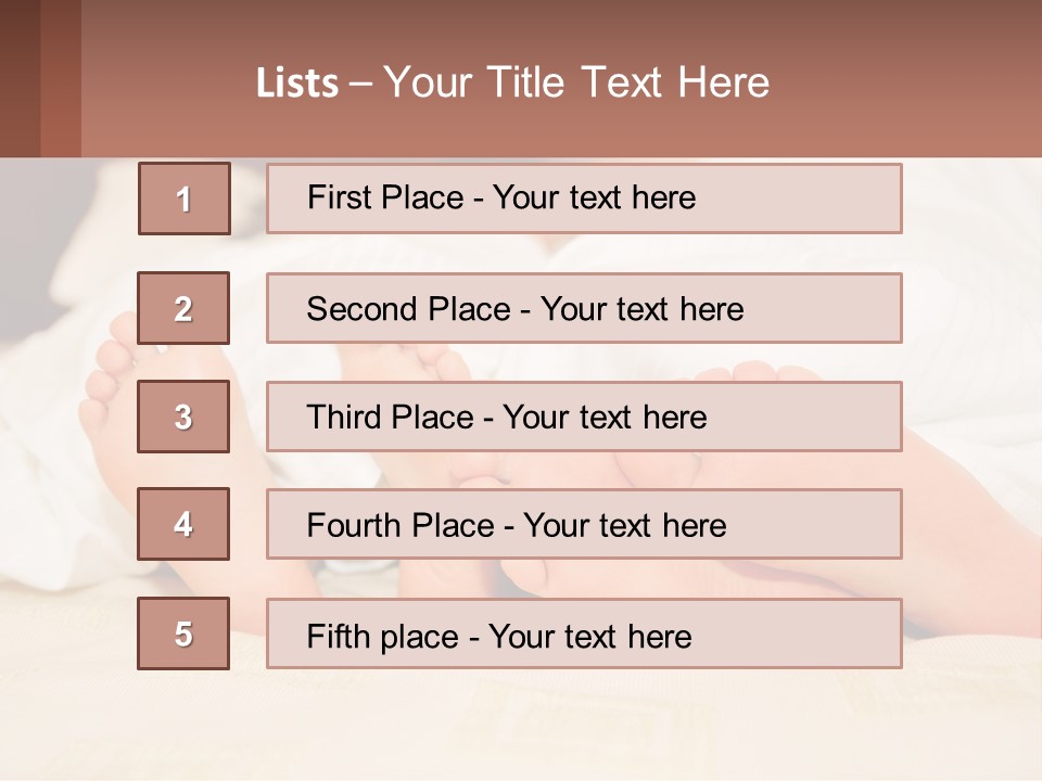 Girl And Boy In Bed PowerPoint Template