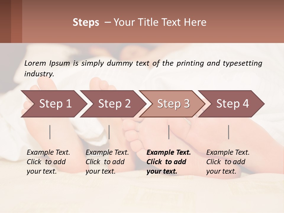Girl And Boy In Bed PowerPoint Template
