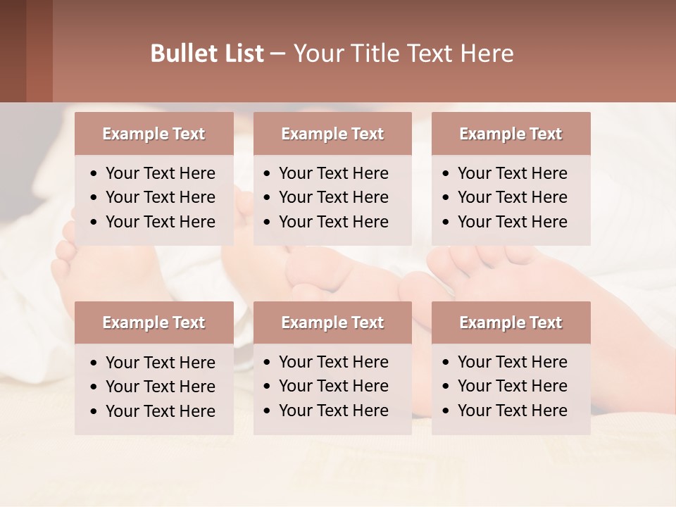 Girl And Boy In Bed PowerPoint Template