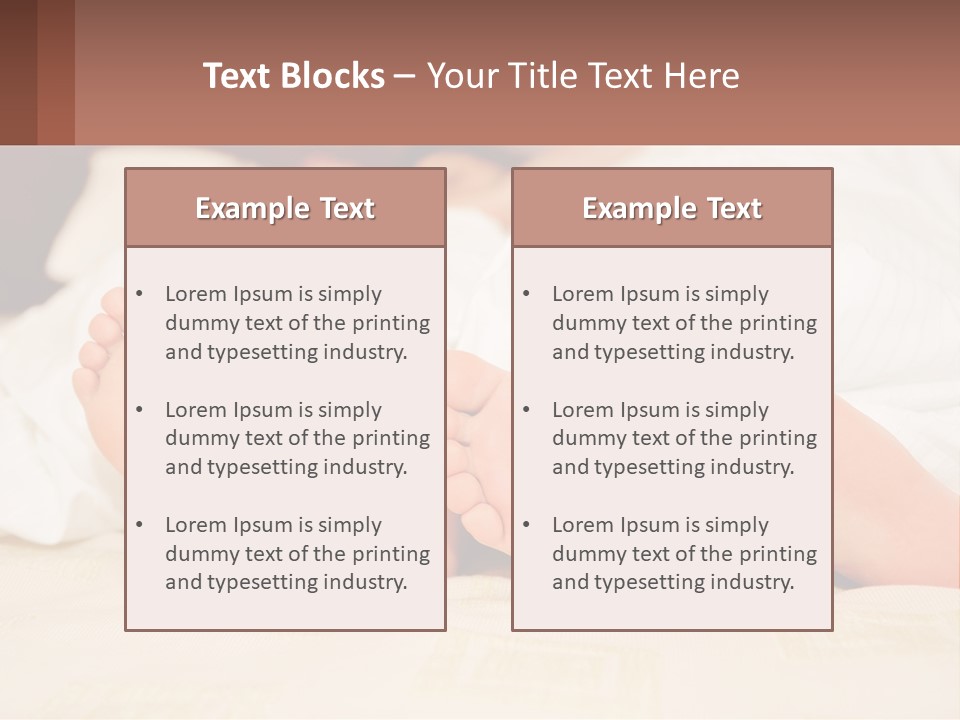 Girl And Boy In Bed PowerPoint Template