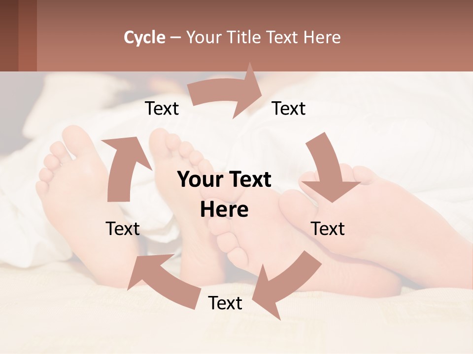 Girl And Boy In Bed PowerPoint Template