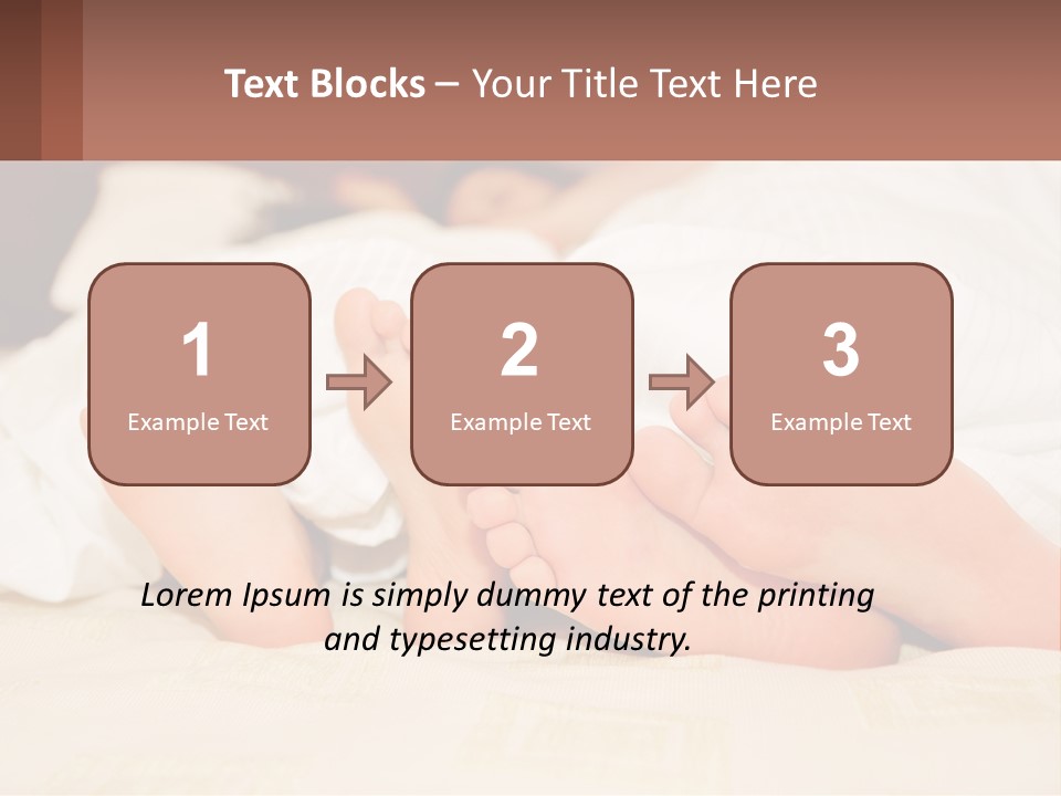 Girl And Boy In Bed PowerPoint Template